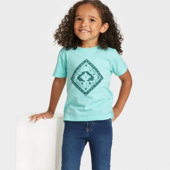 Girl's Bonitas Vibras / Good Vibes Graphic Tee - Latino Heritage Blue Small - Picture 1 of 7